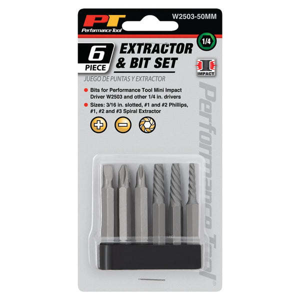 Performance Tool Screw Bit Set (MPN: W2503-50MM)