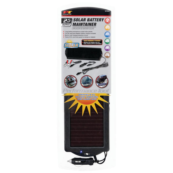 Performance Tool Solar Battery Charger (MPN: W2997)