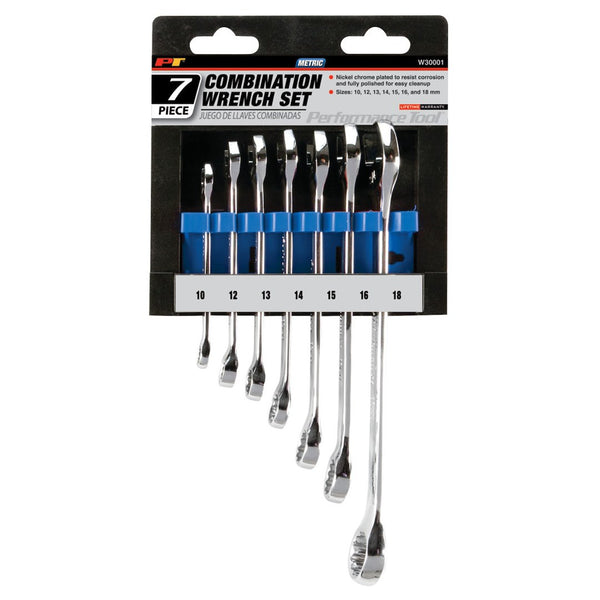 Performance Tool Combination Wrench Set (MPN: W30001)