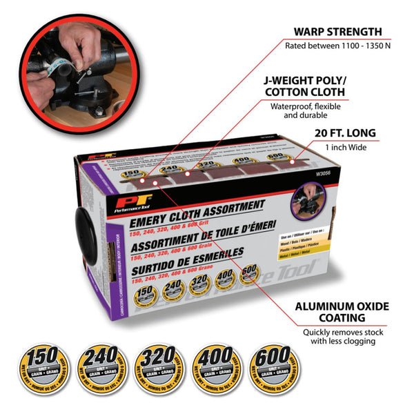 Performance Tool Emery Cloth Rolls (MPN: W3056)