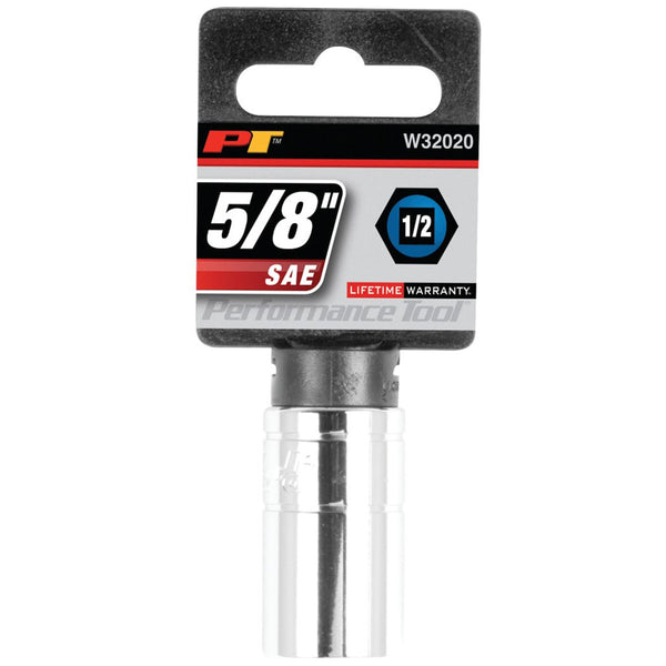 Performance Tool 5/8 Inch Drive Socket (MPN: W32020)