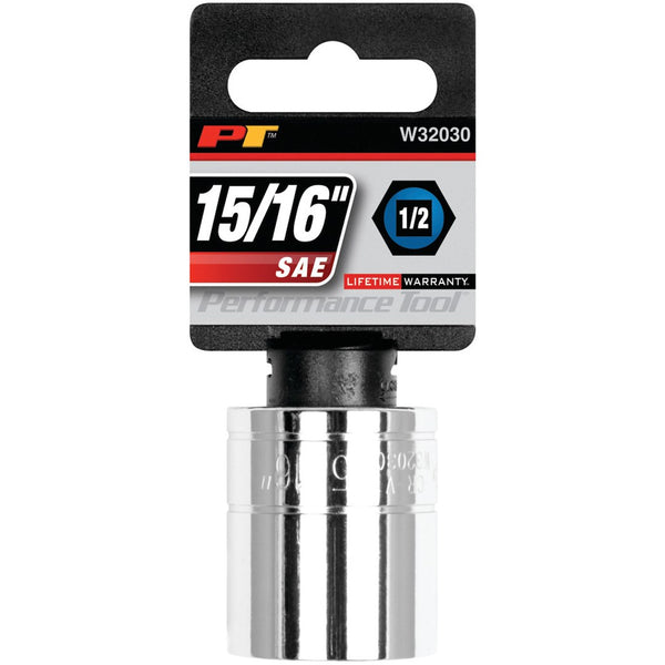 Performance Tool 1/2 Inch Drive Socket (MPN: W32030)