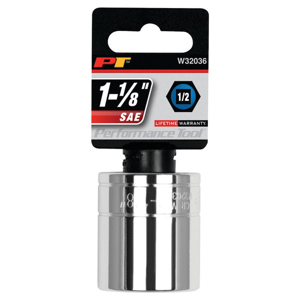 Performance Tool 1-1/8 Inch Drive Socket (MPN: W32036)