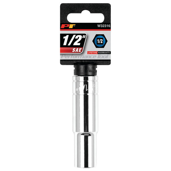 Performance Tool 1/2 Inch Drive Deep Socket (MPN: W32316)