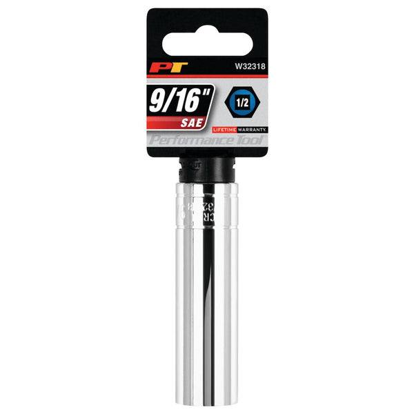 Performance Tool 9/16 Inch Deep Socket (MPN: W32318)