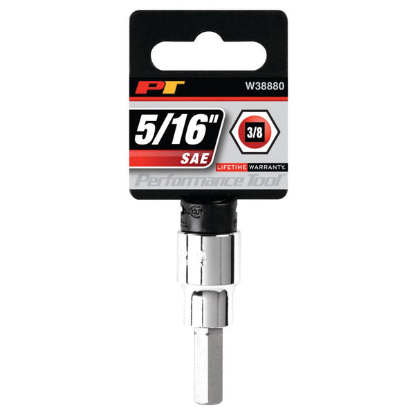 Performance Tool 5/16 Inch Hex Bit Socket (MPN: W38880)