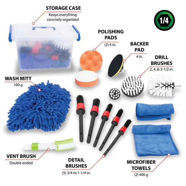 Performance Tool Car Detailing Kit (MPN: W4992)