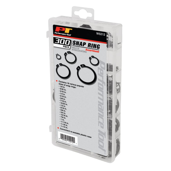 Performance Tool Multi Purpose Snap Ring Assortment (MPN: W5212)