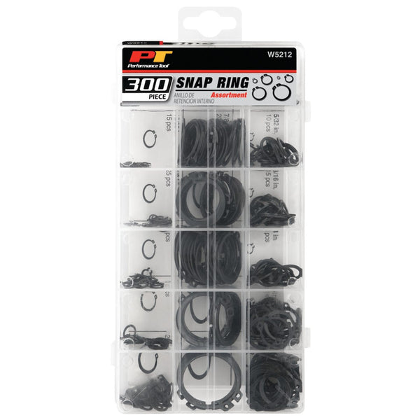 Performance Tool Multi Purpose Snap Ring Assortment (MPN: W5212)