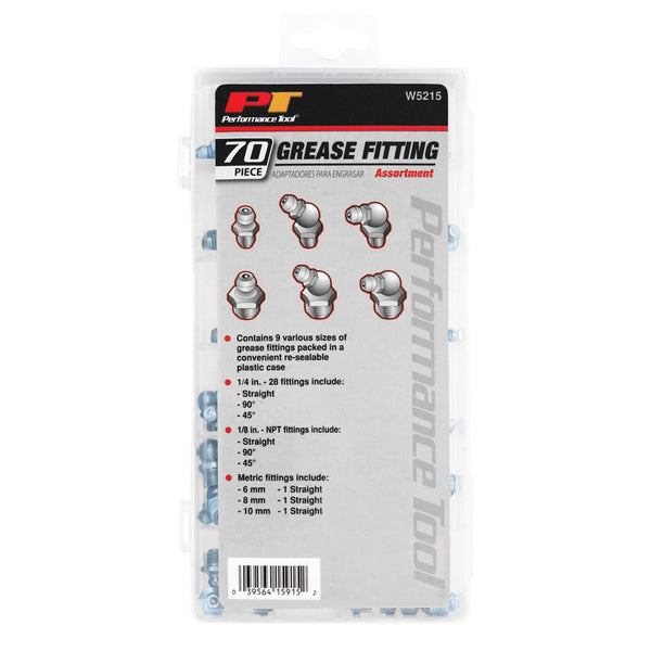 Performance Tool Grease Fitting Set (MPN: W5215)