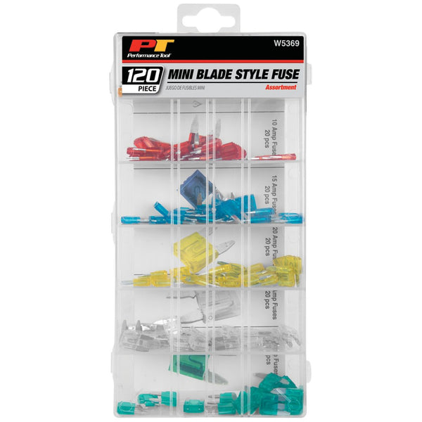 Performance Tool Mini Blade Fuse Assortment (MPN: W5369)