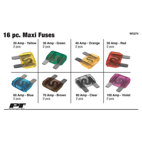 Performance Tool Maxi Fuse Assortment (MPN: W5374)