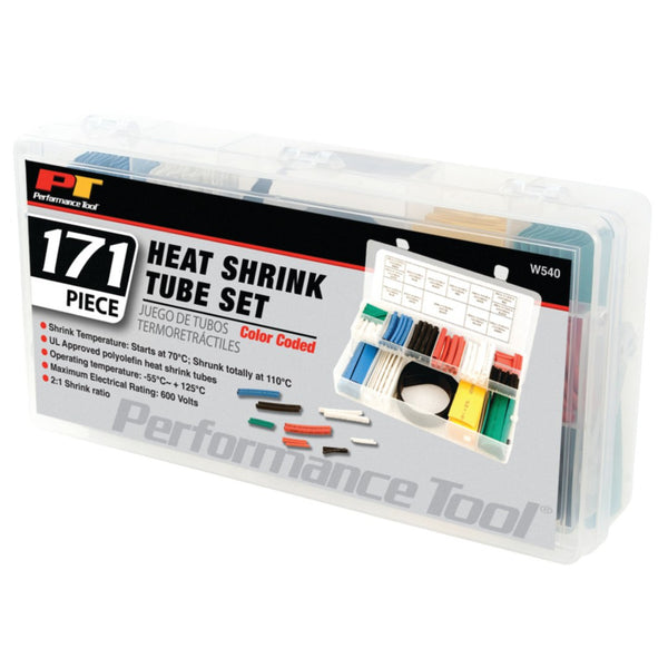 Performance Tool Heat Shrink Tubing Assortment (MPN: W540)