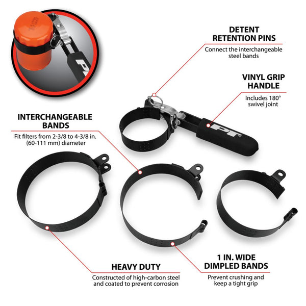 Performance Tool Oil Filter Wrench (MPN: W54132)