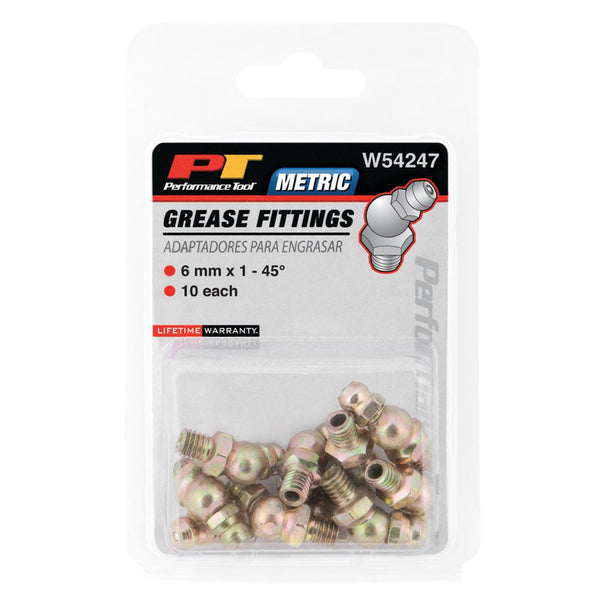 Performance Tool Grease Fitting Set (MPN: W54247)