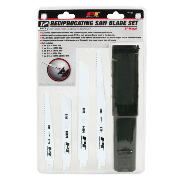 Performance Tool Bi-Metal Saw Blade Set (MPN: W721)