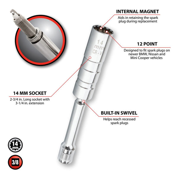 Performance Tool Spark Plug Socket (MPN: W80544)