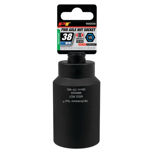 Performance Tool 38 Millimeter Axle Nut Socket (MPN: W80550)