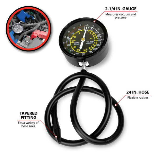 Wilmar Fuel Pressure Vacuum Gauge (MPN: W80594)
