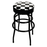 Performance Tool Round Checkered Vinyl Seat Stool (MPN: W85023)