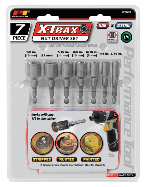 Performance Tool Nut Driver Set (MPN: W8699)