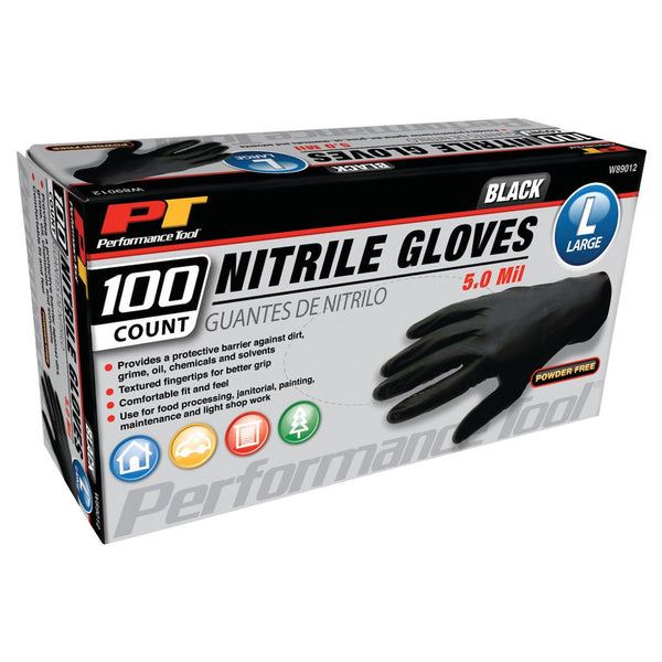 Performance Tool Disposable Nitrile Gloves (MPN: W89012)