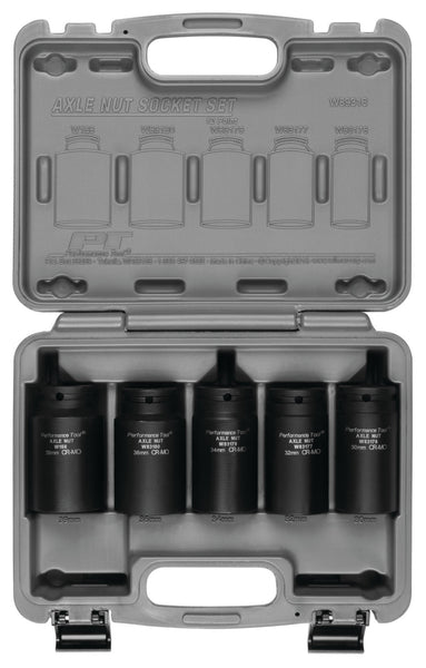 Performance Tool Metric Axle Nut Socket Set (MPN: W89316)