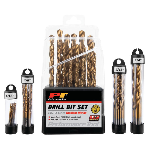 Performance Tool Drill Bit Set (MPN: W9012)