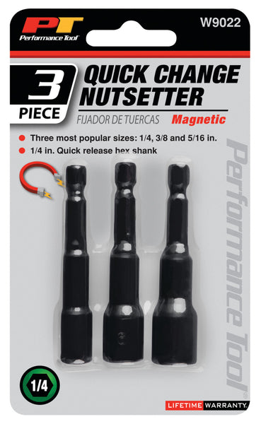 Performance Tool Drill Bit Socket Set (MPN: W9022)