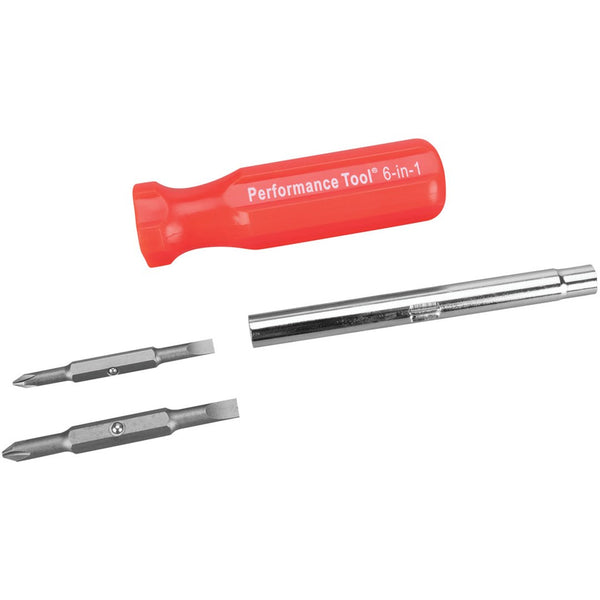 Performance Tool 6-In-1 Screwdriver (MPN: W975)