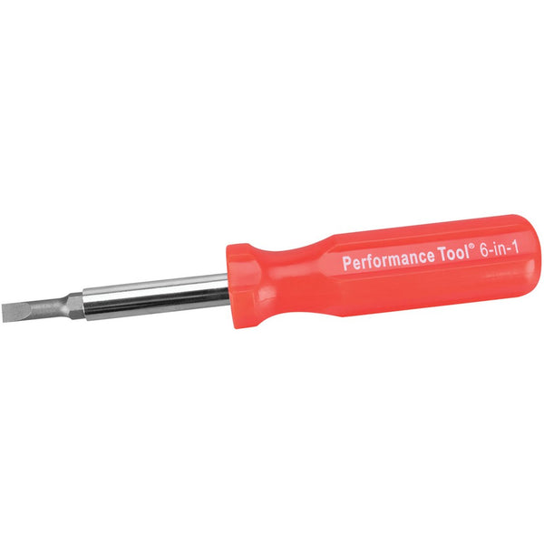 Performance Tool 6-In-1 Screwdriver (MPN: W975)