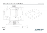 Scanstrut Radar Antenna Mount (MPN: WD-RAD-01)