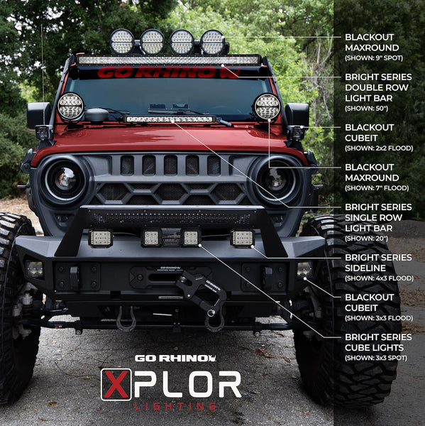 Go Rhino Driving Fog Light Bright Series (MPN: 751800523FCS)