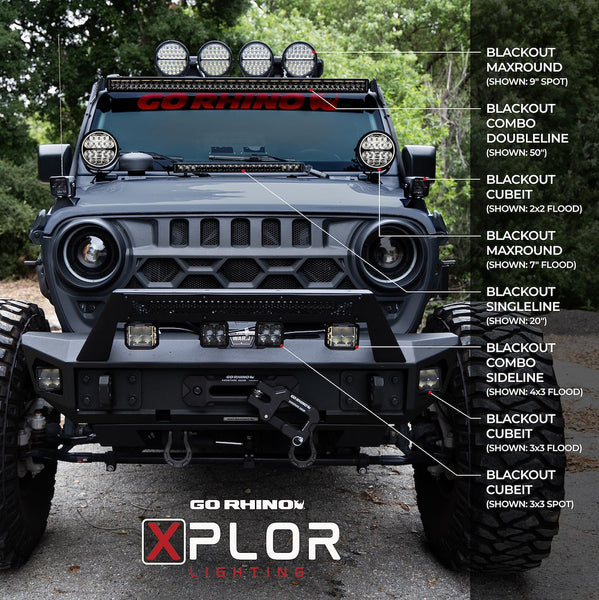 Go Rhino Blackout Series LED Light Bar (MPN: 753003011CDS)