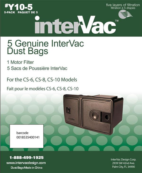 InterVac Vacuum Cleaner Bag (MPN: Y10-5)