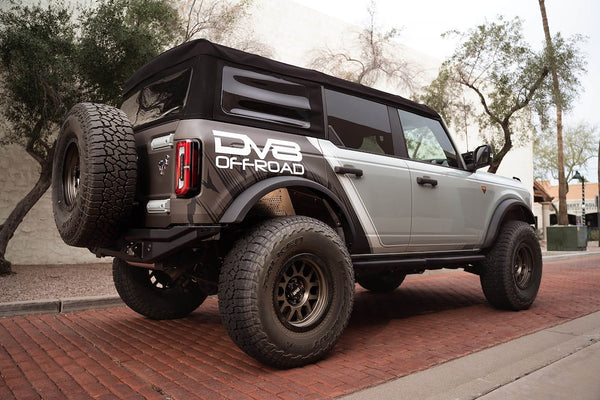 DV8 Offroad Round Tube Side Steps (MPN: SRBR-02)