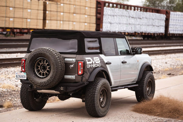 DV8 Offroad Round Tube Side Steps (MPN: SRBR-02)