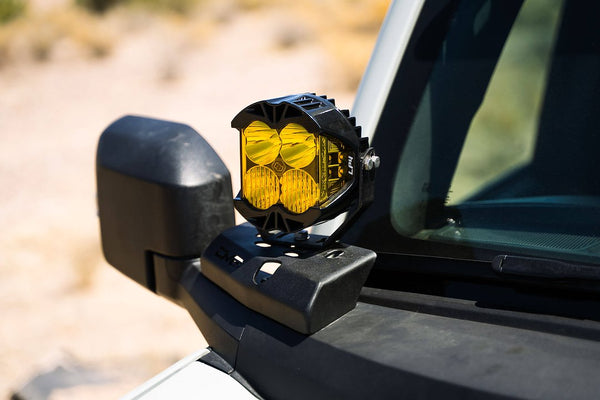 DV8 Offroad A-Pillar Pod Light Mounts (MPN: LBBR-02)