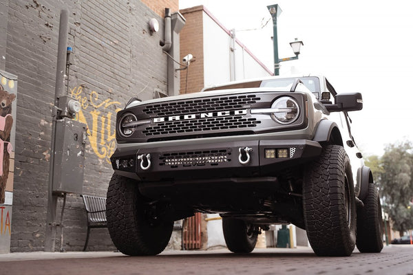 DV8 Offroad 2021 Ford Bronco Front Bumper (MPN: FBBR-03)