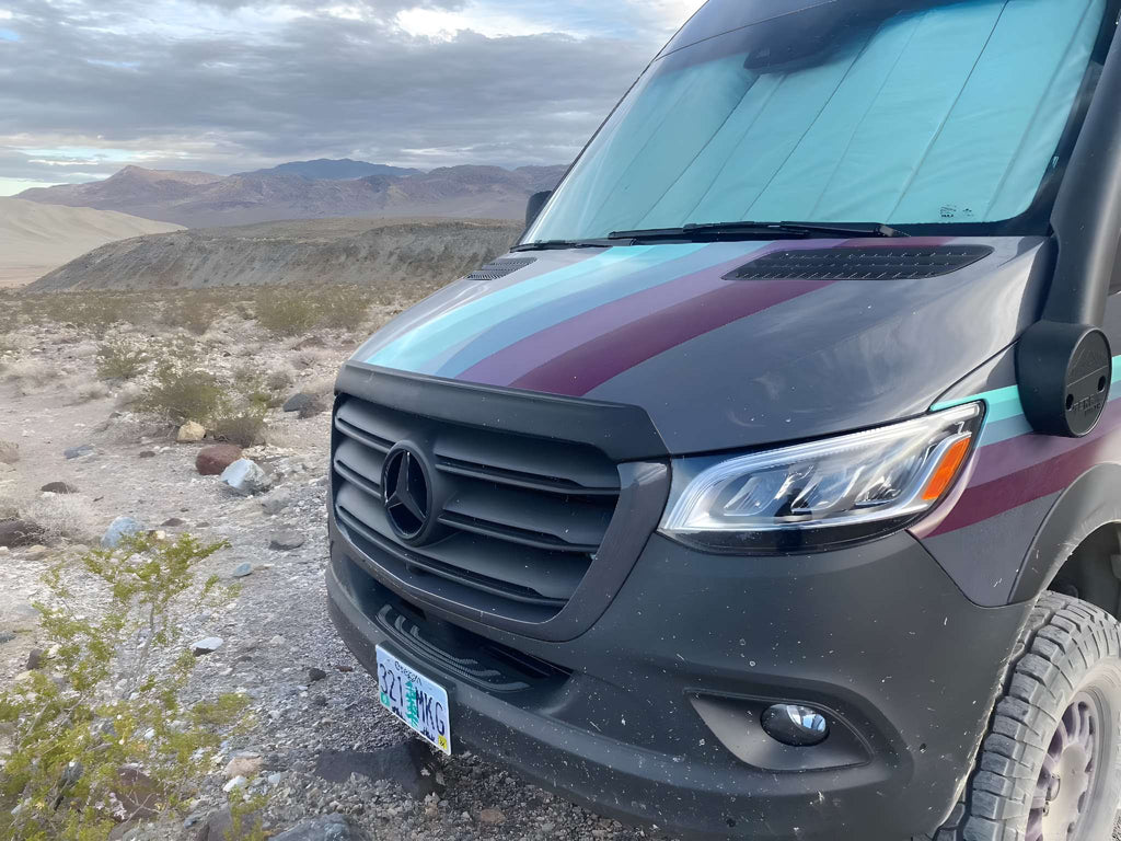 Acorn Black Acrylic Bonnet Bug Deflector For Mercedes Sprinter 2014-2018 – Stone Guard Protector