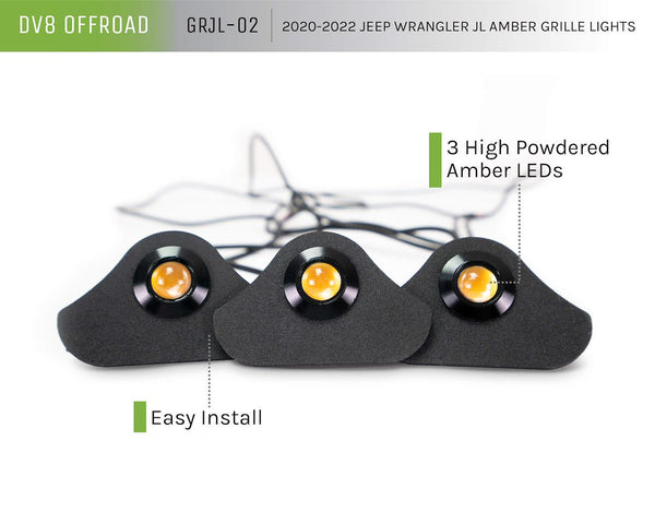 DV8 Offroad LED Grille Light Set (MPN: GRJL-02)